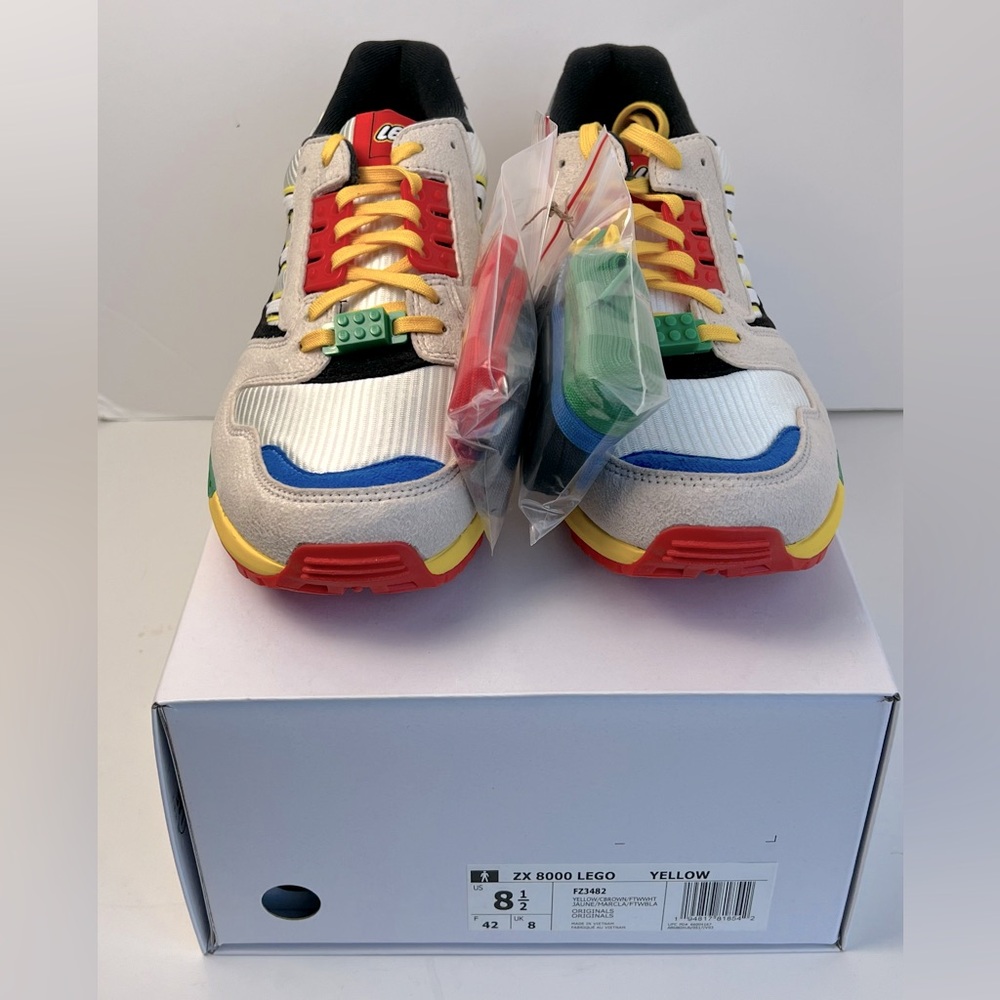 Brand New Adidas ZX 8000 LEGO Men's Sneakers Sz 8.5